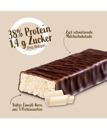 Energybody Superbar 5K Protein Bar - White Chocolate Cream 38% Protein Low Sugar 24x50g Pack - High Protein Snack for Low Carb Nutrition - Buy Online on GoSupps.com