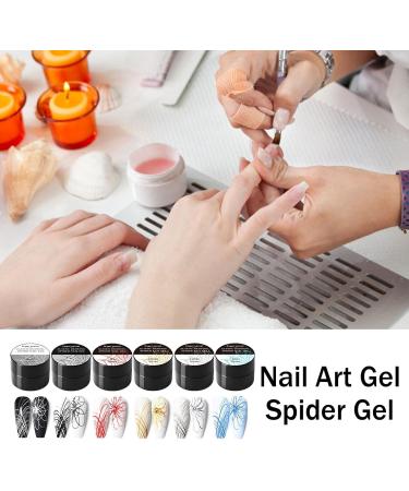 Spider Gel Nail Polish Set - Multi-Use Gel Nail Polish Set | Elegant Aesthetics Stretchy for Drawing | Gel Nail Polish Kit Elastic for Drawing - Buy Online on GoSupps.com