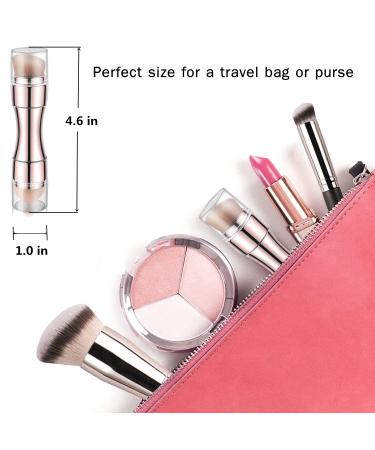 Bling Toman 4 in 1 Makeup Brush Set - Rose Gold Mini Travel Brushes - Buy Online on GoSupps.com