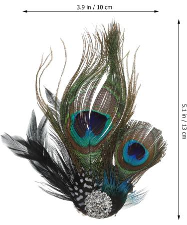 Nuobesty Pfau Fascinator - Elegant Feather Headwear for Dance Parties & Prom | Spring Festive Makeup Accessory - Buy Online on GoSupps.com