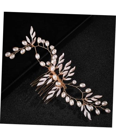 Piece Pearl Hair Comb Tiara Lip Gloss Pearl Mesh Bridesmaid - Buy Online on GoSupps.com