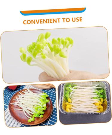Alipis 250 Pcs Fake Vegetables Small Bean Sprouts Decorations Plastic Elastic Toy Light Greenx5pcs 9x1cmx5pcs - Buy Online on GoSupps.com
