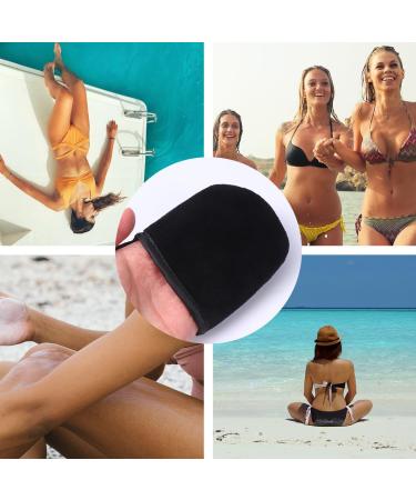 LIFKOME Lot de 2 Moufles Applicateurs Autobronzants en Velours Taille Petite Couleur Noire R utilisables et Lavables pour Application Uniforme de Lotion Mousse et Huile de Bronzage - Buy Online on GoSupps.com