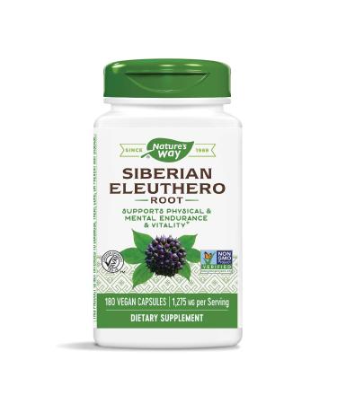 Nature's Way Siberian Eleuthero Root 1275 mg 180 Vegan Capsules - Buy Online on GoSupps.com