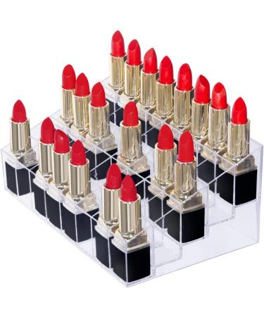 Mobengo - 40 Slot Clear Acrylic Lipstick Holder / Makeup Organizer - Buy Online on GoSupps.com