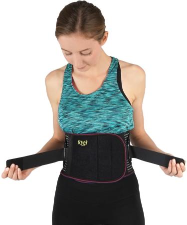 Soles Lumbosacral Corset - Adjustable Neoprene Bandage for Back Pain Relief & Core Support - Unisex Black L - Buy Online on GoSupps.com