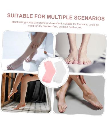 Housoutil 2 Pairs Anti-split Socks Moisturizing Gel Socks Hydrating Socks High Ankle Socks Comfortable Socks Cotton Socks for Women Feet Moisturizer Socks Feet Care Socks Spa Miss - Buy Online on GoSupps.com