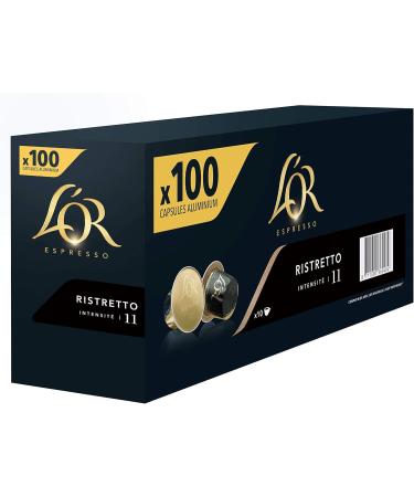 L'OR Caf Espresso Ristretto Intensity 11 3 Packs of 100 Aluminum Capsules Compatible with Nespresso * 300 Units - Buy Online on GoSupps.com