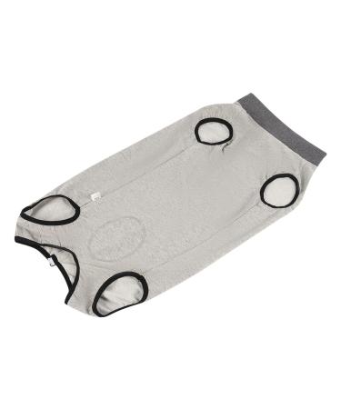 Dog coat luxury dog recreational dividers After pet operation for female male dogs cat surgical postoperative cuddly vest for belly wounds dog sweater (gray-1 m) m gray-1
