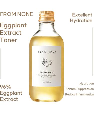 Eggplant Extract Toner | Hydrating Toner for All Skin Types | Korean Skincare 200ml | Moisturizing Facial Toner - Buy Online on GoSupps.com