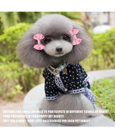 OTKARXUS Dog Hair Bows 48PCS Mixed Colors Dog Bows with Elastic Rubber Bands Puppy Hair Grooming Accessories Dog Hair Bands for Long Hair Puppy Kitten Dogs Cats - Buy Online on GoSupps.com