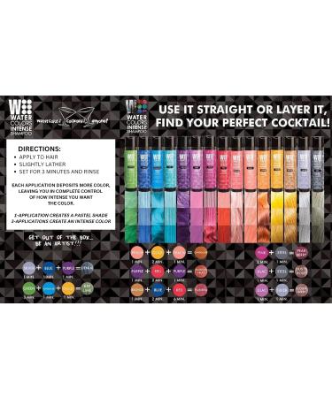 Intense Purple Watercolor Sulfate-Free Shampoo 8.5 Fl Oz - Maintains and Enhances Hair Color - Buy Online on GoSupps.com