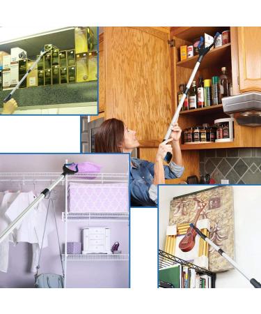 Reacher Grabber Tool Pickup Tool Reaching Assist Tool for Trash Pick Up Nabber Litter Picker 82cm Foldable Grabber Reacher for Elderly Lightweight Extra Long Handy Trash Claw Grabber Arm Extension Blue - Buy Online on GoSupps.com
