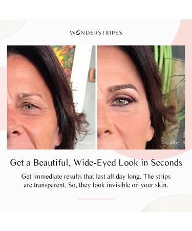 Wonderstripes Invisible Eyelid Tape - Skin-Friendly Eye Lift Strips for Droopy/Hooded Eyes - 64 Medium Silicone Strips (0.16 x 1.02 inch) - Buy Online on GoSupps.com