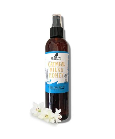 Bluebyrd Oatmeal Milk Honey Body & Hair Fragrance | Alcohol-Free Perfume Body Mist with Notes of Sweet Warm Vanilla | Vegan Beauty Cruelty-Free Weightless Hair & Body Mist (Honey)