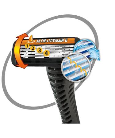 Buy BIC Razor FLEX 4 - 4 Blades + Lubricating Strip | International Shipping Available - Buy Online on GoSupps.com