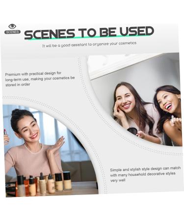 STOBAZA 2pcs Partition Storage Display Rack Home Cosmetic Holder Eyeshadow Organizer Storage Rack Make up 17X7X4CM Transparent - Buy Online on GoSupps.com