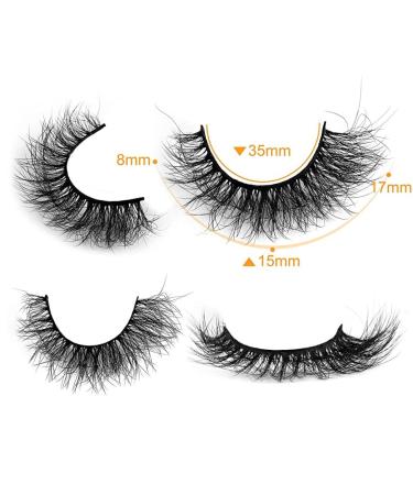 Buy 3D Volume Mink Lashes - Fluffy Wispy Faux Mink Eyelashes for Stunning Looks | International Shipping - Buy Online on GoSupps.com