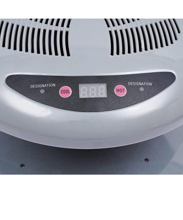 400W Professional Nail Dryer with Auto Induction Sensor | Warm & Cool Wind Manicure Tool for Fingernail & Toenail Curing - Silver - Buy Online on GoSupps.com