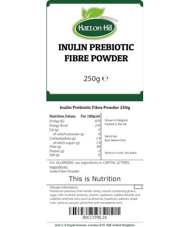Inulin Prebiotic Fibre Powder 250g by Hatton Hill - Buy Online on GoSupps.com