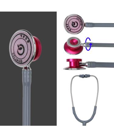 Buy Acoustic Stethoscope for Medical Students & Professionals - Lightweight Stylish Latex-Free Grey - Buy Online on GoSupps.com