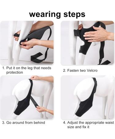 Dog Hinds Leg Support | Dog Back Leg Brace | High Elasticity Hip Support Breathable Dog Leg Protector with Metal Strip for Small Dog Hersil Black X-Small - Buy Online on GoSupps.com