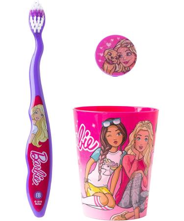 Licensed B4RBIE 3-Piece Toothbrush Set for Girls | International Shipping Available - Buy Online on GoSupps.com