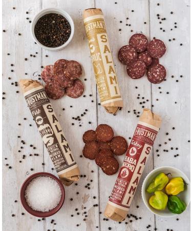 Foustman's Beef Salami: Artisanal, Nitrate-Free, Naturally Cured - Buy Online on GoSupps.com