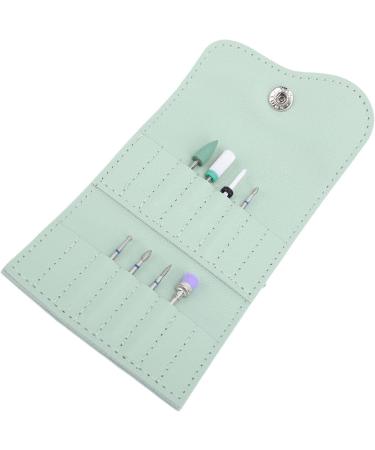Nail Drill Bit Holder Organizer Nail Drill Bit Holder Wallet Portable Multi Layer PU Storage Bag for Nail Sanding Heads with Design - Buy Online on GoSupps.com