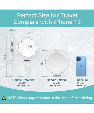 6-Inch 20X Magnifying Makeup Mirror for Tweezing and Blemish Removal - Buy Online on GoSupps.com