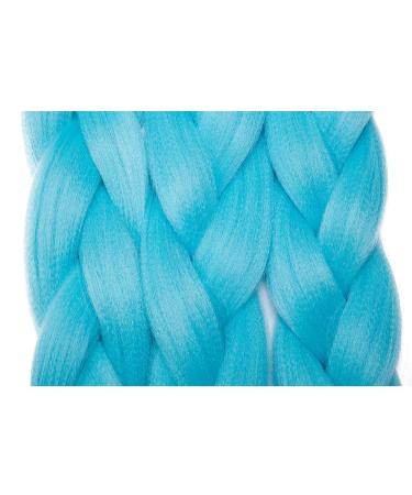 24 Inch Sky Blue Crochet Braids Hair Extensions - Synthetic Braiding Hair - International Shipping - Buy Online on GoSupps.com