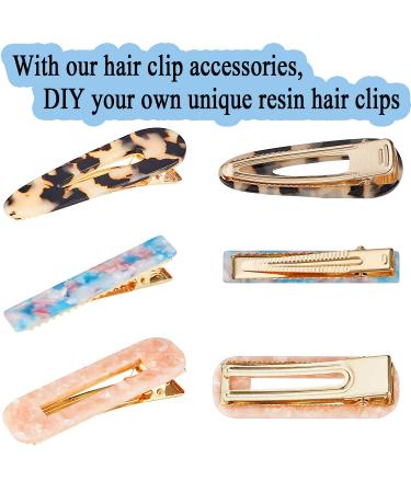 60PCS Alligator Hair Clips for Resin Art Crafts - Metal Flat Duckbill Clips DIY Accessories - Buy Online on GoSupps.com