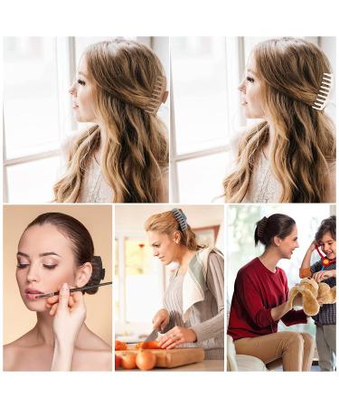 RCXY 6 Colors Large Hair Claw Clips 4.4 Inch - Matte Nonslip Big Claw Clips for Women Girls - Light Color Palette - Gray, Beige, Nude, Khaki, Coffee, Black - Buy Online on GoSupps.com