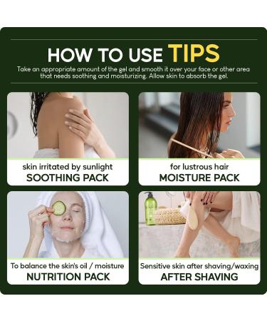 98% Aloe Vera Gel - Soothing & Moisturizing - 33.81 Fl oz - Perfect for Sunburn Relief & Face Care - Korean Aloe Vera Gel - Buy Online on GoSupps.com