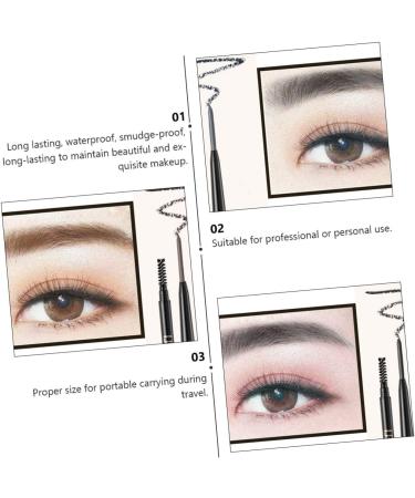 TOVINANNA 2pcs 2 1 Eyebrow Makeup Tools Womens for Shaving Eyeliner Pencil To Rotate Cosmetic Door 1 count (Pack of 1) Greyx2pcs - Buy Online on GoSupps.com