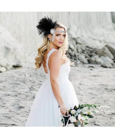 Buy MWoot 1920s Feder Headband for Girls | Vintage Art Deco Hair Band with Crystal Details - Perfect for Parties & Events - Buy Online on GoSupps.com