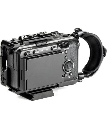 Tiltaing Full Camera Cage for Sony FX3/FX30 | Integrated Design, Cold Shoe Receivers, NATO Rails | Black (TA-T13-FCC-B) - Buy Online on GoSupps.com
