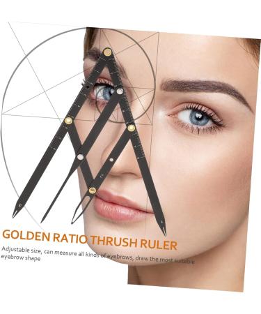Healeved 7 Pcs Second Generation Scale Eyebrow Shaper Ruler Eyebrow Balance Ruler Stainless Steel 25x5x0.6cmx7pcs Blackx7pcs - Buy Online on GoSupps.com