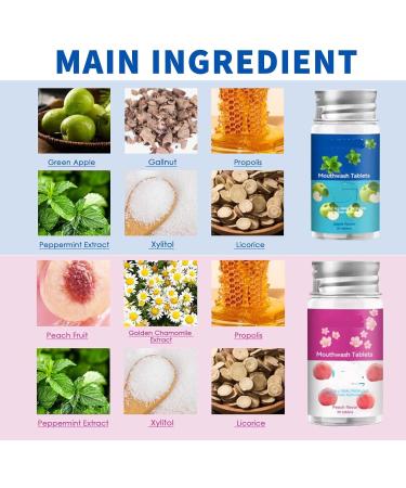 TeetClean Mouthwash Tablets - Natural Probiotics for Teeth Whitening & Oral Care (Apple 2PC) | Herbal Super Whitening & Restorative Formula - Buy Online on GoSupps.com