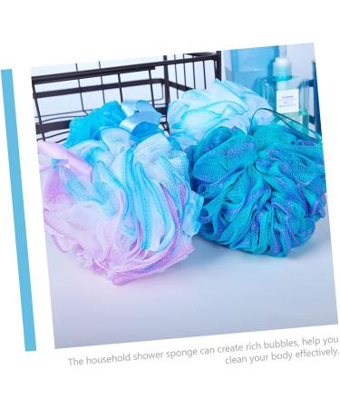 Veemoon 4pcs Bath Ball Body Wash Sponge Set - Shower Accessories for Guest Bathroom Essentials - Buy Online on GoSupps.com