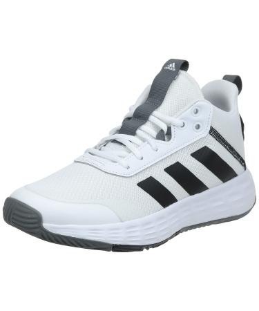 adidas Men's Own The Game 2.0 Basketball Shoe 12 White/Black/Grey
