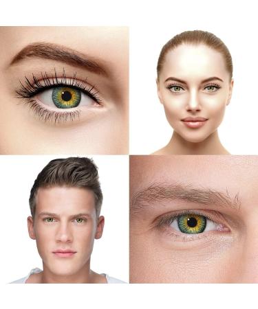 ChromaView Tri-Tone Fusion Green Colored Contact Lenses - Non-Prescription | 30 Days Shipping Worldwide - Buy Online on GoSupps.com