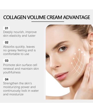 Collagens Volume Cream Collagens Face Moisturizer Moisturizer Face Cream Moisturizing Firming and Lifting Facial Skin Collagens Cream for Women 50g - Buy Online on GoSupps.com