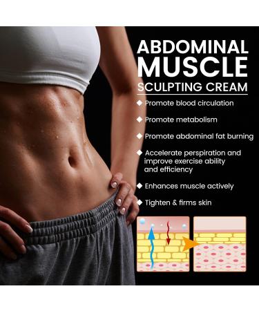  GNAUMORE Abdominal Muscle Cream for Tightening Muscles Cooling Belly Muscle Cream for a Perfect Waistline Fat Burning Body Cream - Buy Online on GoSupps.com