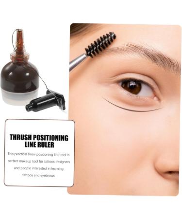Didiseaon String Positioning Makeup Eyebrow Women Tool Line A Draw Ruler Pre- M Eye Drawing Ink Brow 6.5x2.6cm Brown - Buy Online on GoSupps.com