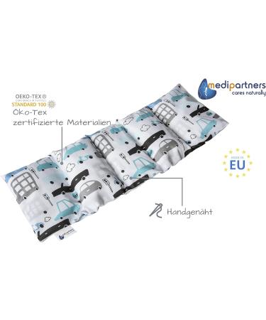 Medi Partners Kirschkernkissen - 60x20cm Eco Large Grain Pillow | 100% Cotton 5 Chambers Removable | Cold & Warm Therapy for Cars - Buy Online on GoSupps.com