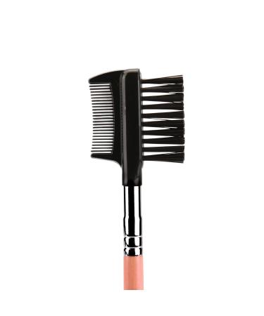 Bdellium Tools Pink Bambu 722 Comb/Brow Brush - Professional Makeup Brush with Soft Synthetic Fibers for Prep Brows & Eyelashes - International Shipping - Buy Online on GoSupps.com