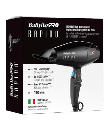 BaBylissPRO High Performance Rapido Hairdryer - Buy Online on GoSupps.com