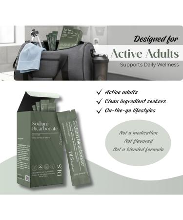 DLS Sodium Bicarbonate Supplement Pure Organic Powder Sticks 3g Each 30 Single-Serve Sachets Vegan Gluten Free Non-GMO Premium Dietary Supplement for Digestive Support & pH Balance Fitness - Buy Online on GoSupps.com