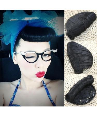 Bangs Clip in Bangs Synthetic Short Curly Retro Bangs for Women Clip in Retro Bangs Classic Fake Fringe Extension Natural Synthetic Bangs Hairpieces for Women Curved Bangs for Daily Wear (Color : D Dark Brown - Buy Online on GoSupps.com